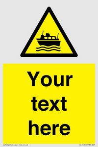 Custom warning ferries crossing vessels